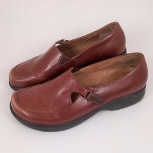 Dansko 41 Brown Leather Comfort Walking Shoes GUC